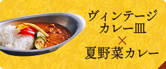 ヴィンテージカレー皿×夏野菜カレー