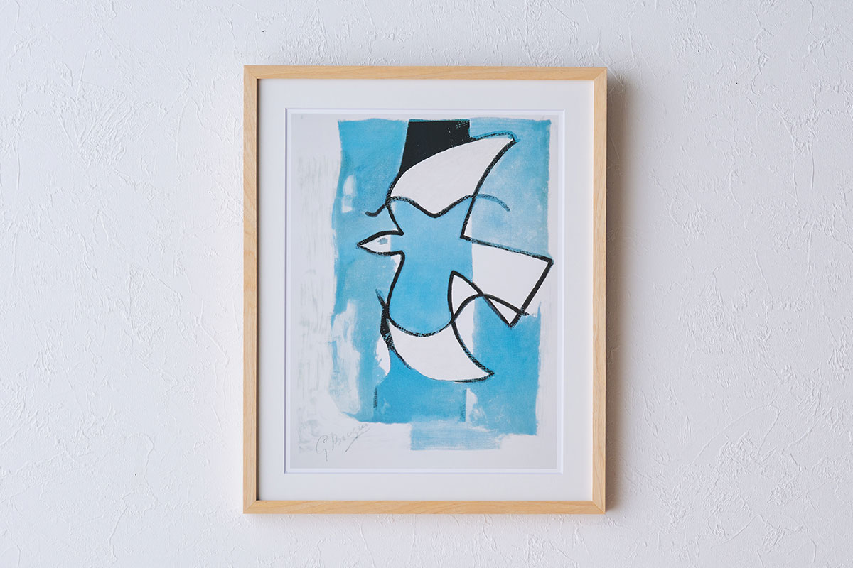 アートフレーム【Georges Braque】L’oiseaux bleu et gris