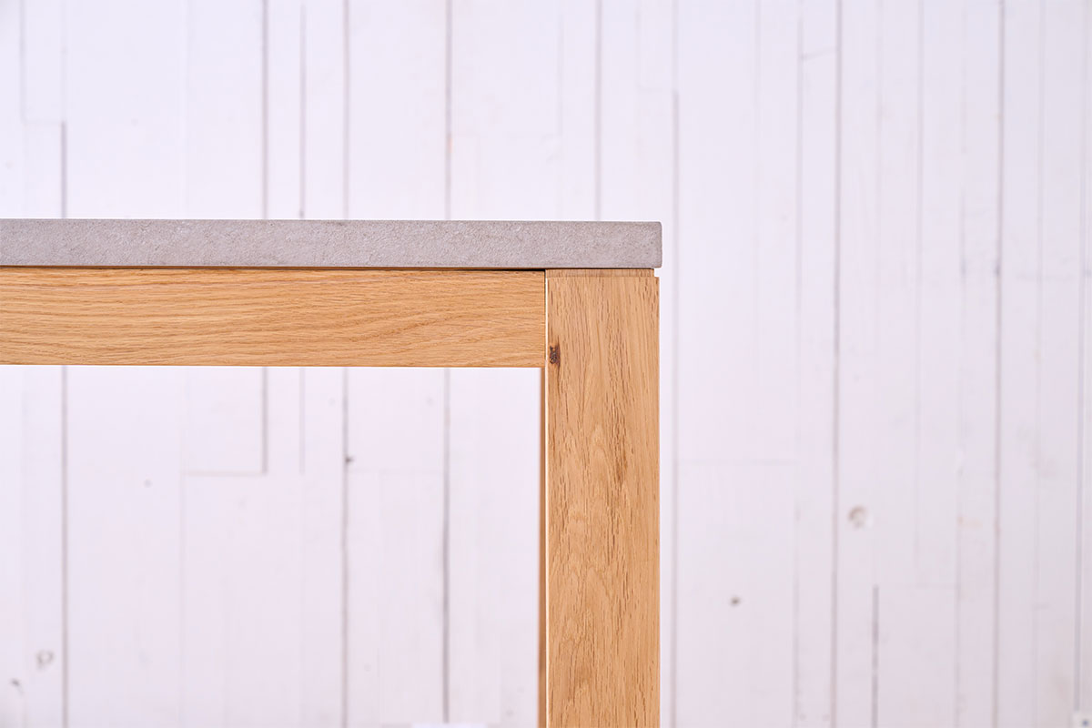 幅90cm] PATNAモルタル調天板テーブル（布団レスヒーターなし） - 家具 