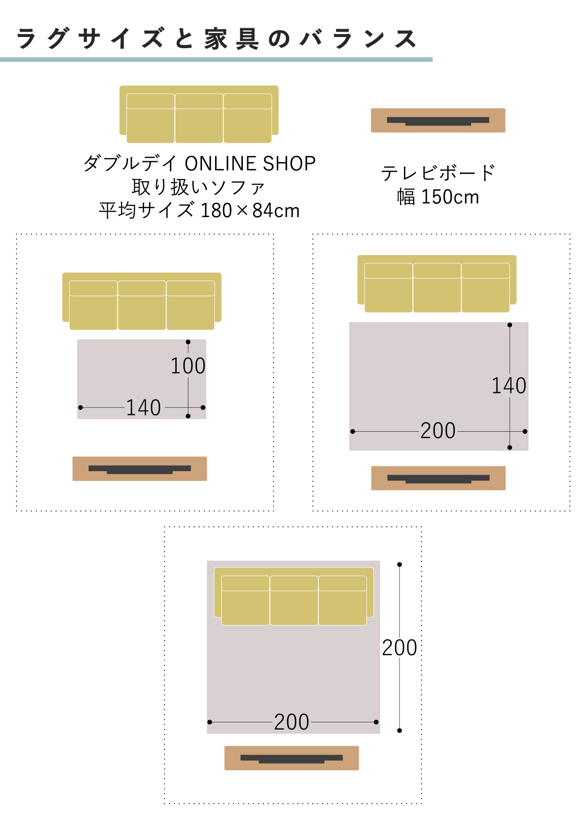 Batik ラグ／ジオメトリック(選べる3サイズ) - 家具・インテリア雑貨