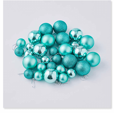クリスマス トリプルフィニッシュカラーボール(40-60mm)