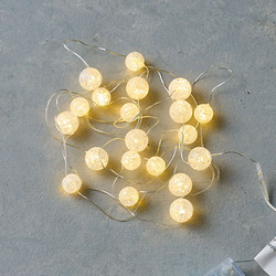 クリスマス LEDボールライトガーランド(200cm)