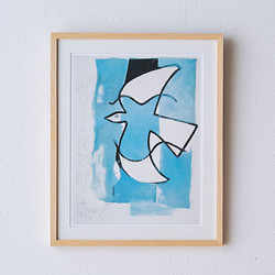 アートフレーム【Georges Braque】L’oiseaux bleu et gris